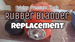 HOW TO REPLACE RUBBER BLADDER OF WATER PRESSURE TANK [upl. by Schafer]