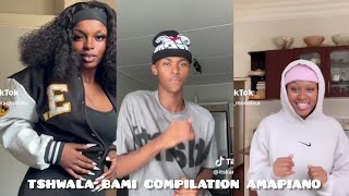 tshwala bami compilation amapiano TikTok 2024 dance moves challenge 2024🔥💃 [upl. by Elohcan39]