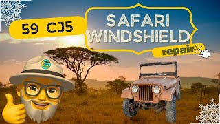 Fixing an Extremely Rare CJ5 Safari Windshield [upl. by Anirual32]