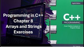 Programming in C Chapter 8 Arrays and Strings Exercises 813 to 817 [upl. by Aderfla]