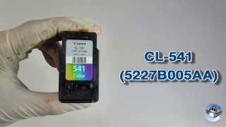 How to Refill Canon CL541 5227B005AA Colour Ink Cartridge [upl. by Aileme508]