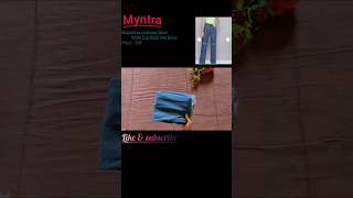 Myntra sassafras wide Leg jeans trendingonshorts shorts myntra widelegjeans myntrajeanshaul [upl. by Esile]