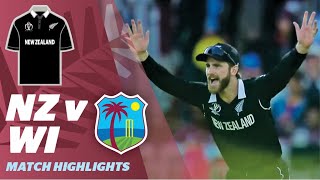 2019  NZ v WI  Group stage  World Cup highlights [upl. by Heater]