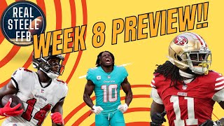 Week 8 Preview Injuries Risers and Fallers Fantasy Football 2024 [upl. by Nolrac]