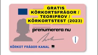 kunskapsprov B körkort frågor 4 [upl. by Letsirk]