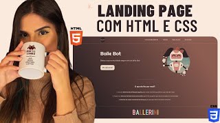 LANDING PAGE COM HTML e CSS [upl. by Aicinod]