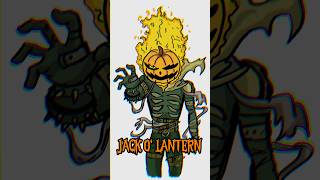 Drawing JACK O LANTERN in 1minute  Halloween🎃 shorts drawing [upl. by Alicul]