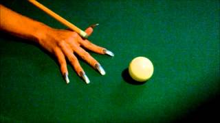 Long Nails Playing Pool [upl. by Key]