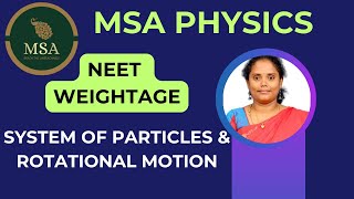 SYSTEM OF PARTICLES amp ROTATIONAL MOTION  PHYSICS NEET WEIGHTAGE  NEETEXAM neetphysics [upl. by Neleh]