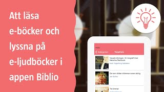 Att läsa eböcker och lyssna på eljudböcker i Biblio [upl. by Ttenaej]