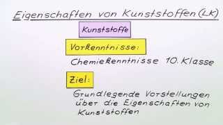 Eigenschaften von Kunststoffen LK  Chemie  Organische Chemie [upl. by Robbin]