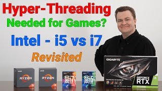 HyperThreading Needed for Games — Intel i5 vs i7 — Taking a Second Look [upl. by Einot]