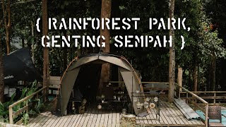 EP2  Camping in Genting Rainforest park ASMR Malaysia Camping Solo Camping  Camping Vlog [upl. by Pride]