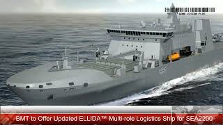 BMT to Offer Updated ELLIDA™ Multirole Logistics Ship for SEA2200 [upl. by Izaak368]