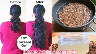 Homemade Flaxseed Gel For Hair Growth amp Shiny Soft Hair 2024 [upl. by Maice]