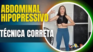 Abdominal Hipopressivo como fazer Técnica correta vácuo [upl. by Waugh]