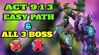 Mcoc Act 913 Easy Path amp all 3 boss [upl. by Halle]