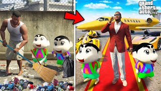 GTA 5  Shinchan Joins Franklin Journey To Become Richest Person Ever in GTA 5  GTA 5 mods [upl. by Acherman176]