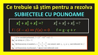 BACALAUREAT MATEMATICA 2023 SUBIECTUL 2 REZOLVAT POLINOAME RELATIILE LUI VIETE M2 PROFIL TEHNOLOGIC [upl. by Mathia]