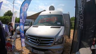 MERCEDES BENZ SPRINTER 416 CDI CAMPER WITH SLIDE OUT BY HÜNERKOPF WALKAROUND  INTERIOR [upl. by Catina]