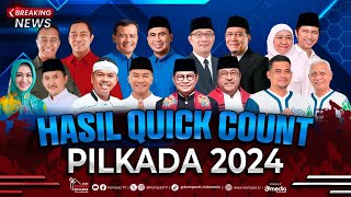 🔴 LIVE Hasil Quick Count Pilkada 2024 Respons Paslon dan Perolehan Suara [upl. by Frymire]