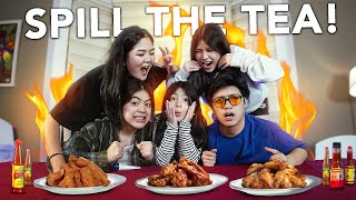 Spicy Wing Challenge With My Siblings [upl. by Nosduj]