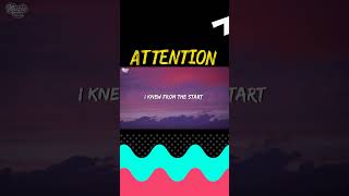 Attention  Charlie Puth  Shorts  Lyrics [upl. by Hewe297]