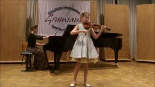 International Grumiaux Violin Competition 2017 Sandra Hager  J H Ficco  Allegro [upl. by Britt349]