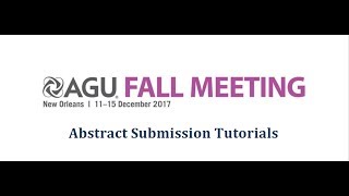 Tutorial Fall Meeting 2017 Abstract Submissions Logging in Step 2 [upl. by Lattonia338]