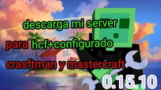 descarga mi server HCFconfigurafo para craftsman mastercraft 01510 [upl. by Welby]