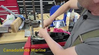 How to Replace the Water Pump Impeller on a 40HP Mercury Outboard motor [upl. by Antonetta]