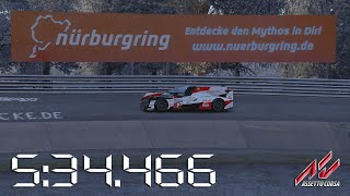 Assetto Corsa  2019 Toyota TS050 Hybrid LMP1  Nürburgring Nordschleife Lap Times  534466 [upl. by Eimaraj28]