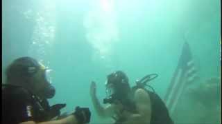 Underwater Reenlistment Ceremony in Djibouti [upl. by Acinorrev465]