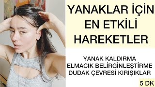 YANAKLARI KALDIRAN 5 DK GÜNLÜK RUTİN YÜZ YOGASI 🌸 [upl. by Arzed]