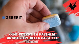 Come inserire la pastiglia anticalcare nella cassetta Geberit [upl. by Drawe]