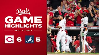 Braves vs Reds Game Highlights 91724  MLB Highlights [upl. by Asiat]