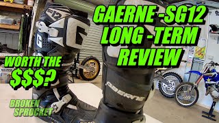 GaerneSG12 dirt bike boots long term review [upl. by Killion]