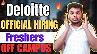 Deloitte  Rupeek Biggest Hiring Update  OFF Campus Drive For 2024  2023 Batch Hiring  Freshers [upl. by Egreog943]