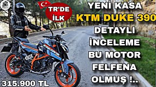 TRDE İLK YENİ KASA KTM DUKE 390 İNCELEMESİ amp 398CC OLMUŞ  HERYERİNDEN ÖZELLİK FIŞKIRIYOR [upl. by Aoket]