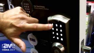 CEDIA 2014 Kwikset Introduces Smartcoder 916 Touchscreen Deadbolt Door Lock [upl. by Nosyk795]