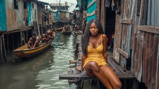 Life In a Floating Slum in Africa  Makoko [upl. by Eizdnil]