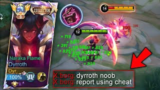 DYRROTH WTF LIFESTEAL AND DAMAGE CHEAT BUILD  NEW INSANE TRICK TO DOMINATE IN EXP LANE [upl. by Nored950]