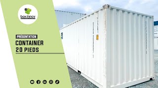 CONTAINER MARITIME 20 PIEDS DRY NEUF  BOXINNOV [upl. by Haidabej]