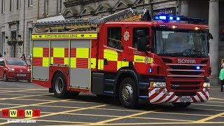 All in 13x Fire engines of the Scottish Fire amp Rescue Service responding with lights and sirens [upl. by Lledner]