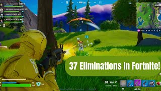 37 FORTNITE ELIMINATIONS amp WIN [upl. by Aiuqal941]