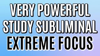 Study Subliminal  Improve Concentration Focus and Memory [upl. by Akeemaj889]