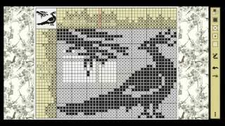 Nonograms Katana  Puzzles by belko61  Part 2  Peacock 40x30 [upl. by Niliac]