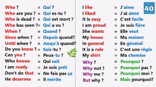 Les 100 verbes les plus utilisés en anglais   Easy sentences to learn french  easy [upl. by Okomom]