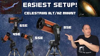 Celestron 4568 SE easiest setup [upl. by Yrrehs]