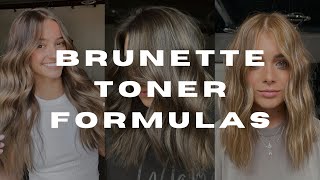 BRUNETTE TONER FORMULAS  using redken shades eq [upl. by Aseram]